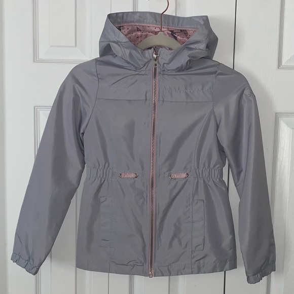 Spring windbreaker/jacket for girls light grey size 10 by JESSICA SIMPSON - Picture 1 of 9